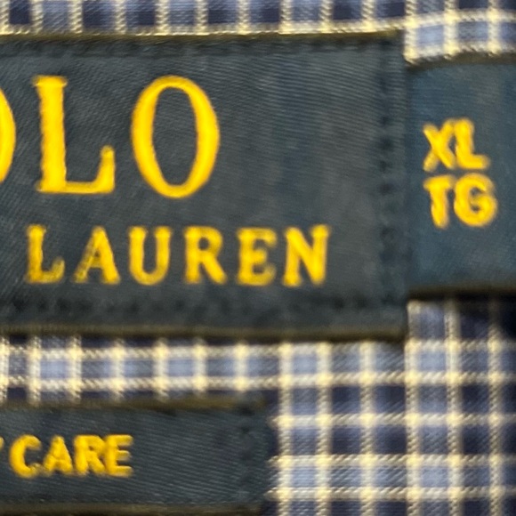 Polo by Ralph Lauren Men's Navy Checkered Shirt - Picture 4 of 4
